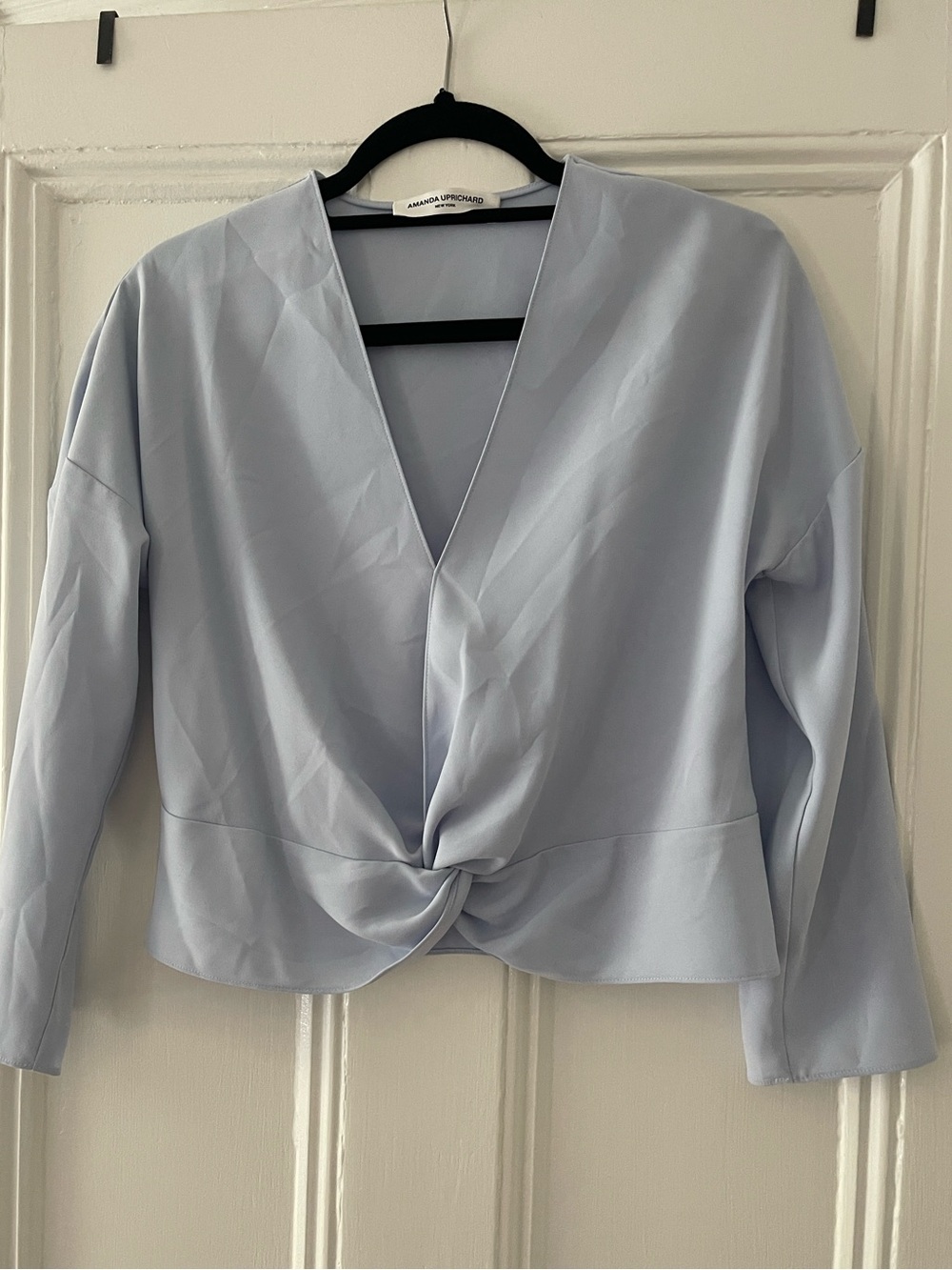 Amanda Uprichard Long Sleeve Halifax Top - Arctic Blue